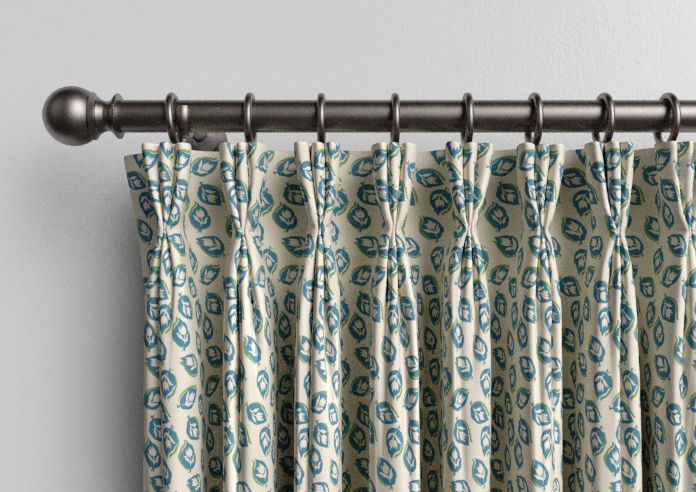 Land & Shore Seedling, Teal - Made to Measure Curtains - Image 11